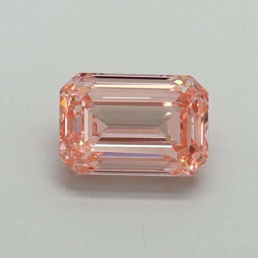1.53 Ct. Fancy Vivid Pink Emerald Lab Grown Diamond