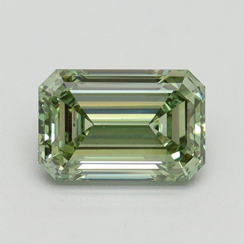 1.11 Ct. Fancy Intense Green Emerald Lab Grown Diamond