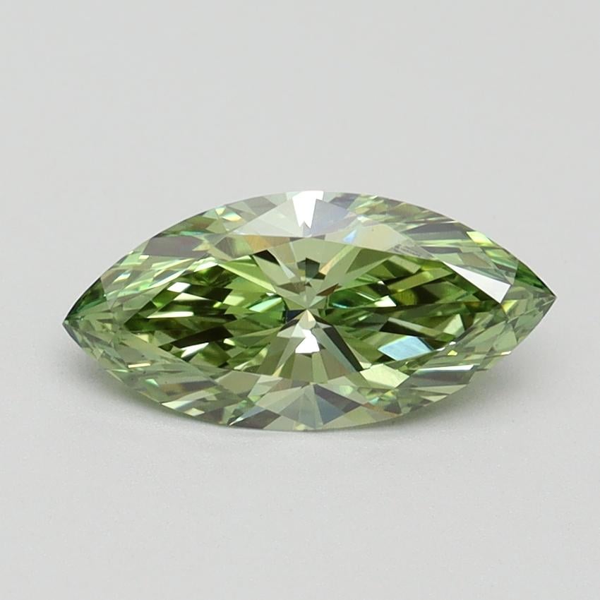 1.03 Ct. Fancy Vivid Green Marquise Lab Grown Diamond