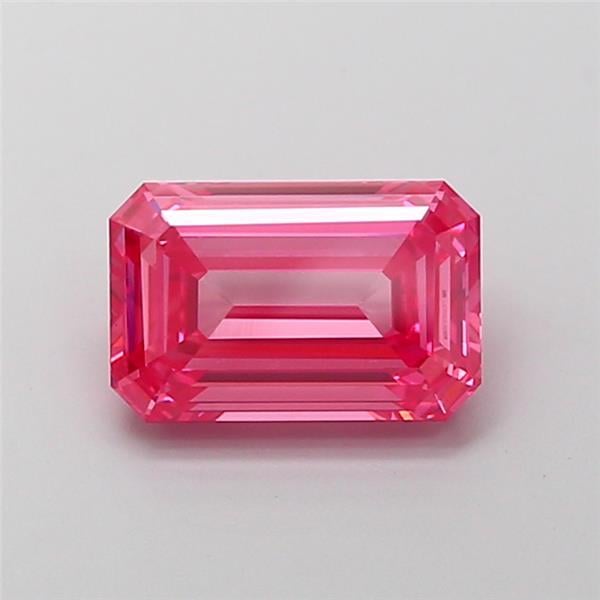 2.52 Ct. Fancy Vivid  Pink Emerald Lab Grown Diamond