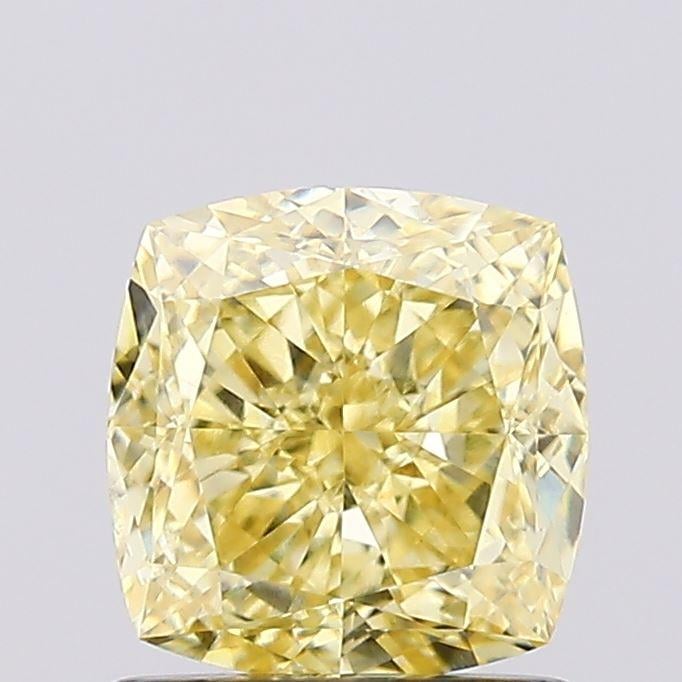 1.15 Ct. Fancy Intense Yellow Cushion Lab Grown Diamond