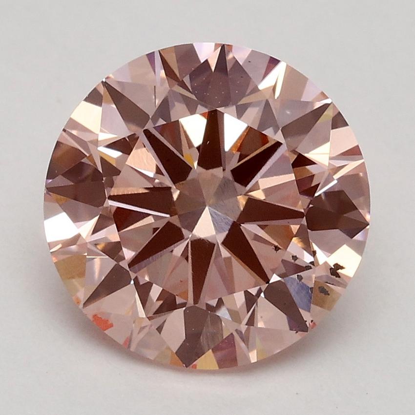 2.20 Ct. Fancy Intense Pink Round Lab Grown Diamond