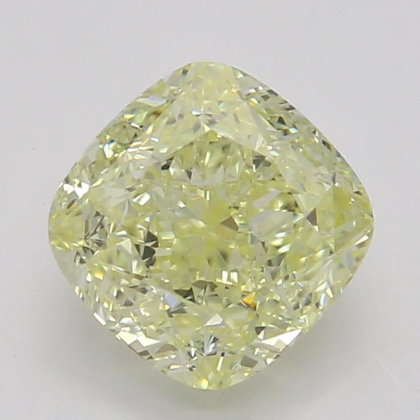0.83 Ct. Fancy Light Yellow Cushion Diamond