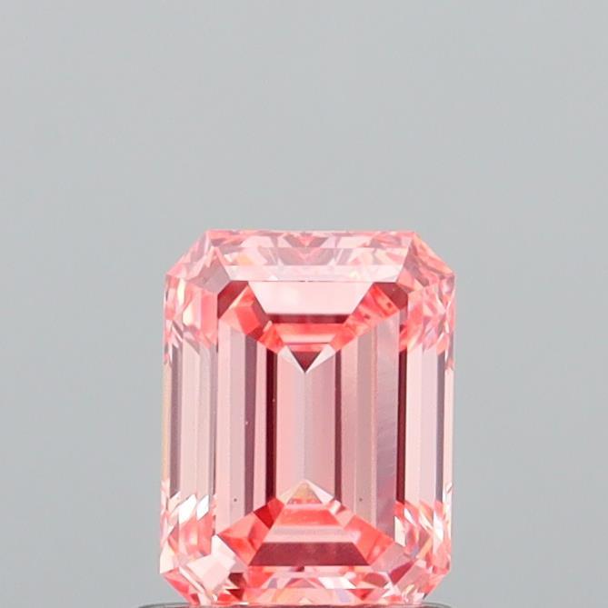 1.21 Ct. Fancy Intense Orangy Pink Emerald Lab Grown Diamond