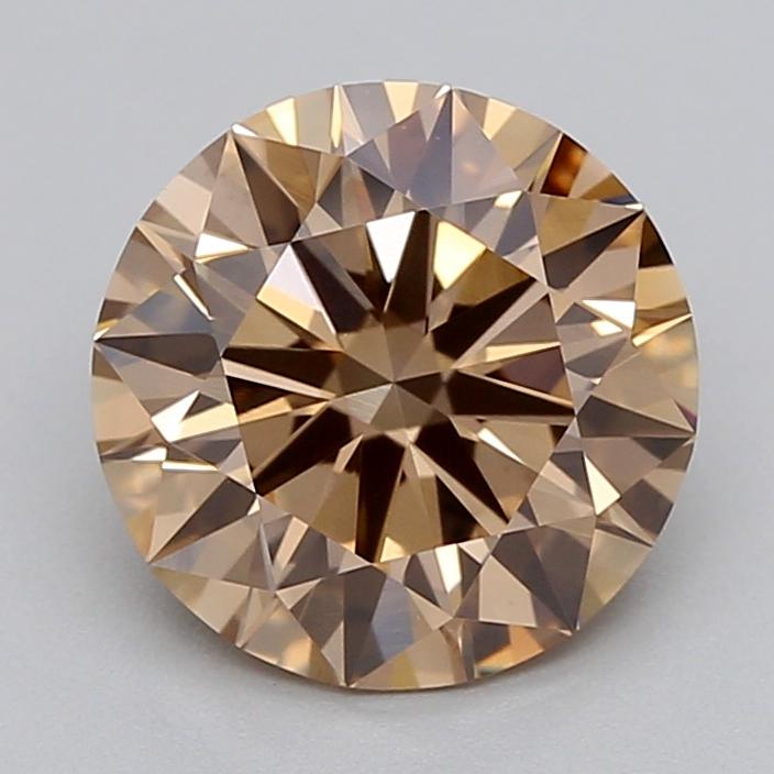 1.37 Ct. Fancy Light  Brown Round Lab Grown Diamond