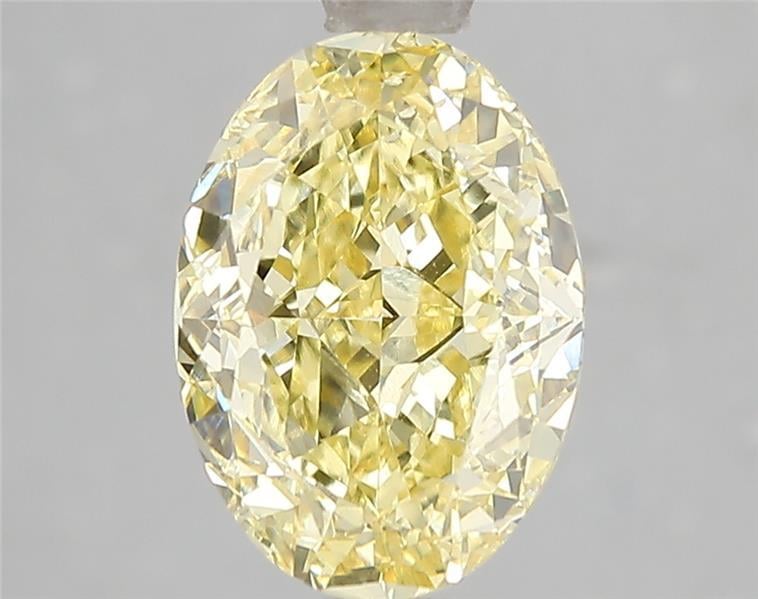 3.01 Ct. Fancy Vivid Yellow Oval Lab Grown Diamond