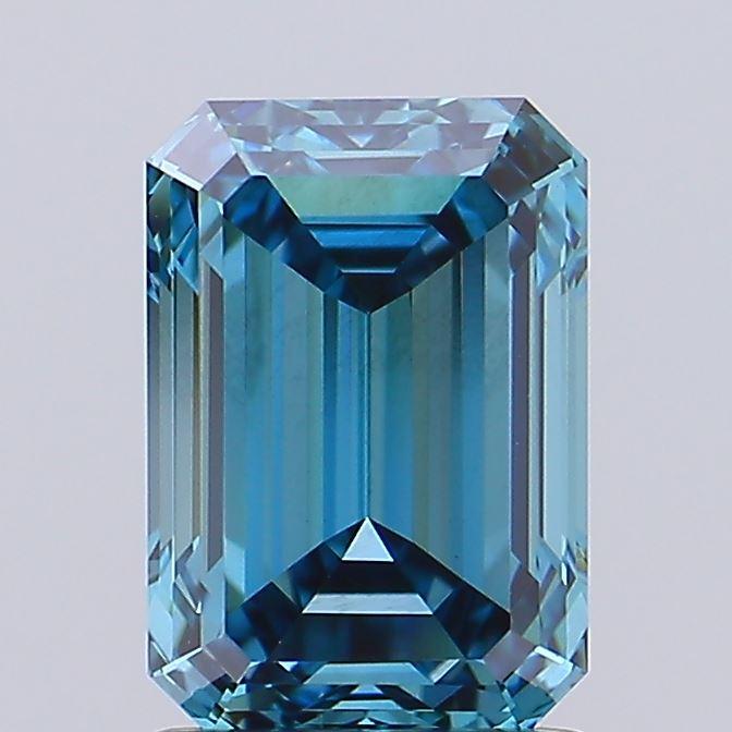 1.93 Ct. Fancy Vivid Blue Emerald Lab Grown Diamond