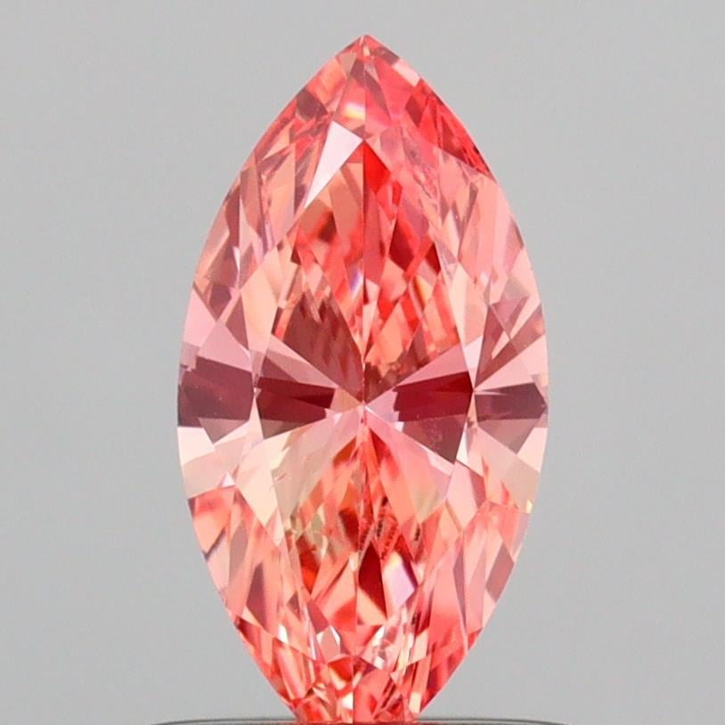 0.62 Ct. Fancy Vivid Pink Marquise Lab Grown Diamond
