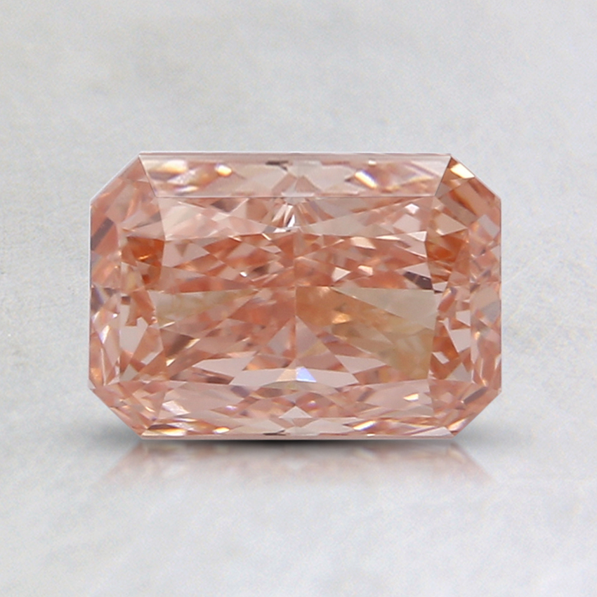 1.00 Ct. Fancy Intense Orangy Pink Radiant Lab Grown Diamond
