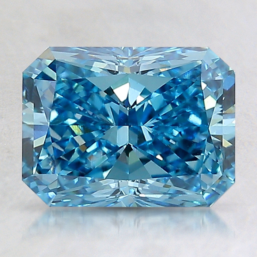 2.14 Ct. Fancy Vivid Blue Radiant Lab Created Diamond