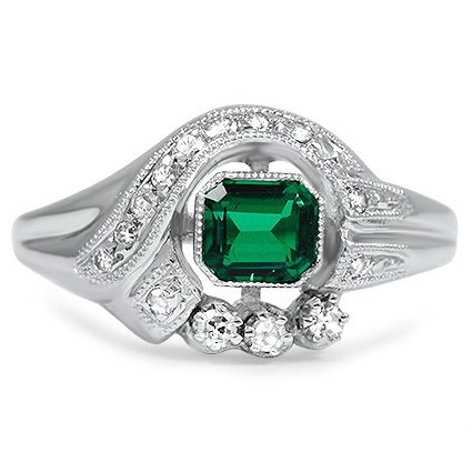 Retro Emerald Vintage Ring