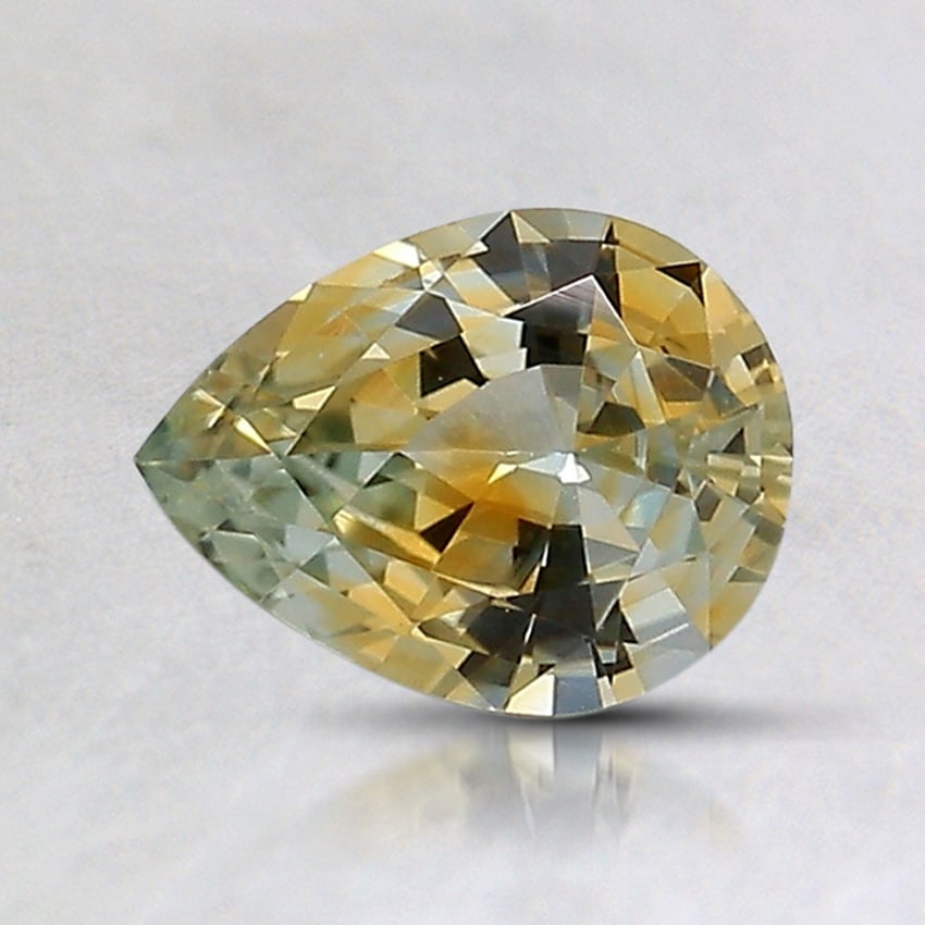 7.2x5.6mm Parti-Color Pear Montana Sapphire