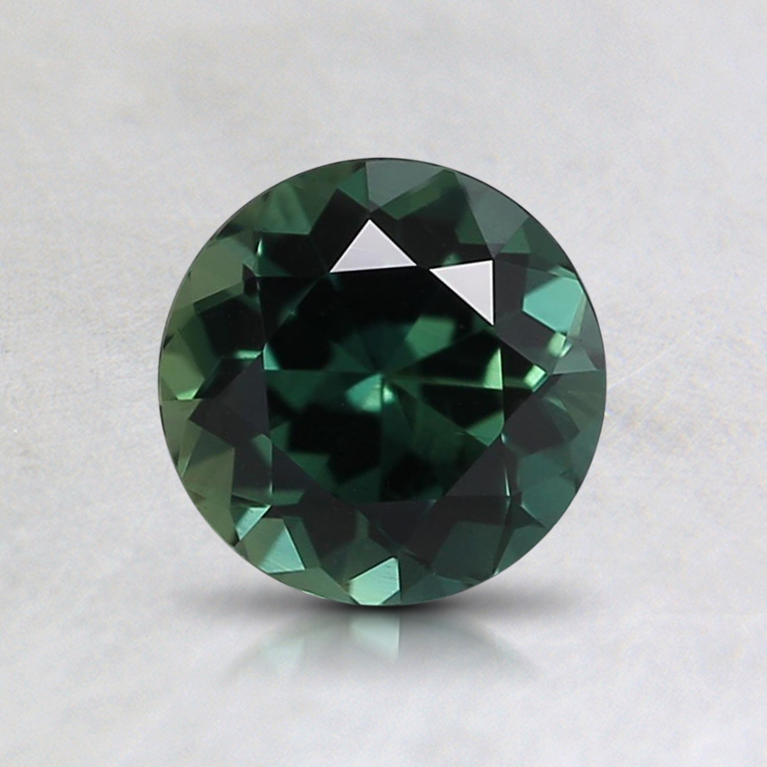 5.9mm Unheated Teal Round Sapphire