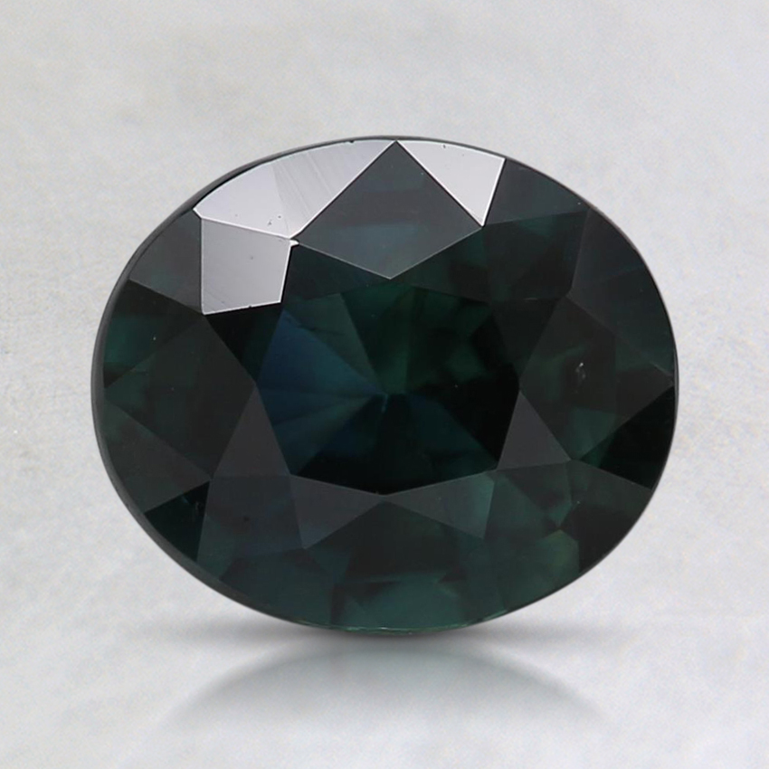 7.7x6.6mm Teal Oval Sapphire