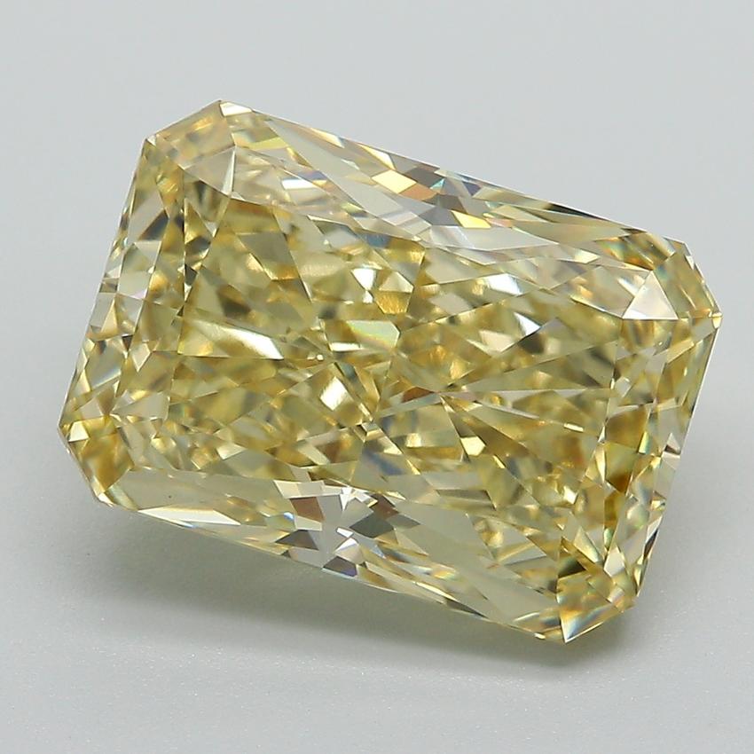 6.01 Ct. Fancy Vivid Yellow Radiant Lab Grown Diamond
