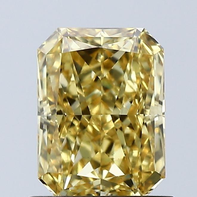 1.09 Ct. Fancy Vivid Yellow Radiant Lab Grown Diamond
