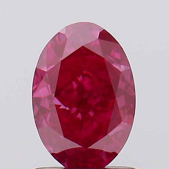 1.29 Ct. Fancy Vivid Pink Oval Lab Grown Diamond