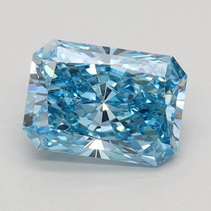 1.02 Ct. Fancy Vivid Blue Radiant Lab Grown Diamond