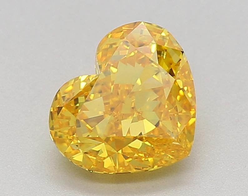 1.55 Ct. Fancy Vivid Yellow Heart Lab Grown Diamond