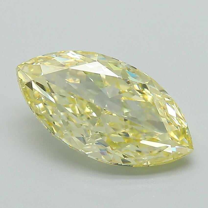 2.69 Ct. Fancy Yellow Marquise Lab Grown Diamond