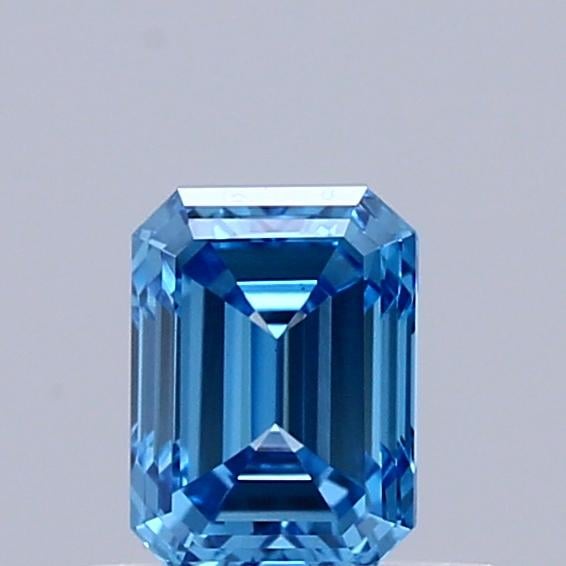 0.45 Ct. Fancy Vivid Blue Emerald Lab Grown Diamond