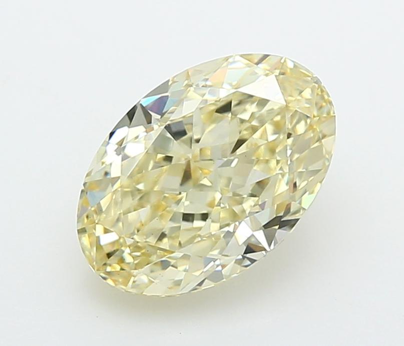 2.58 Ct. Fancy Light  Yellow Oval Lab Grown Diamond