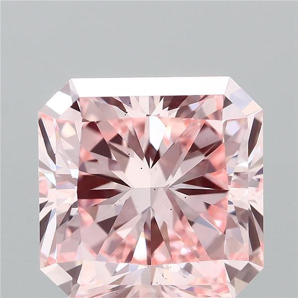 2.64 Ct. Fancy Vivid Pink Radiant Lab Grown Diamond