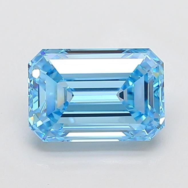 3.54 Ct. Fancy Vivid Blue Emerald Lab Grown Diamond