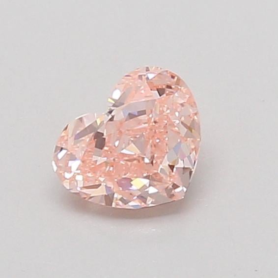 0.54 Ct. Fancy Vivid Pink Heart Lab Grown Diamond