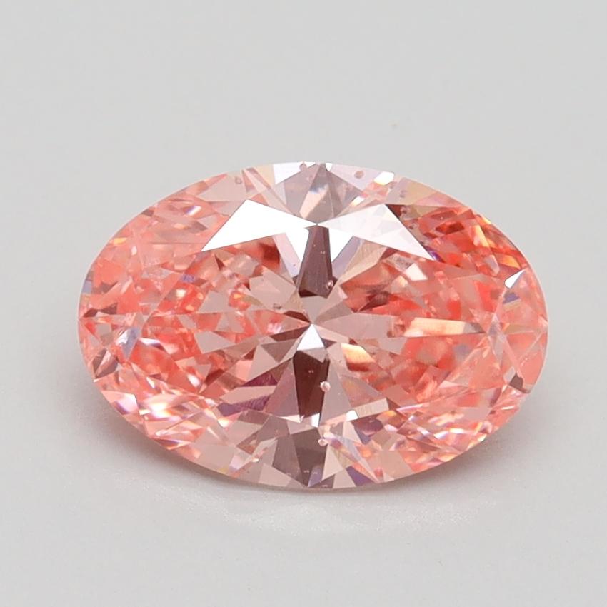 1.51 Ct. Fancy Vivid Pink Oval Lab Grown Diamond