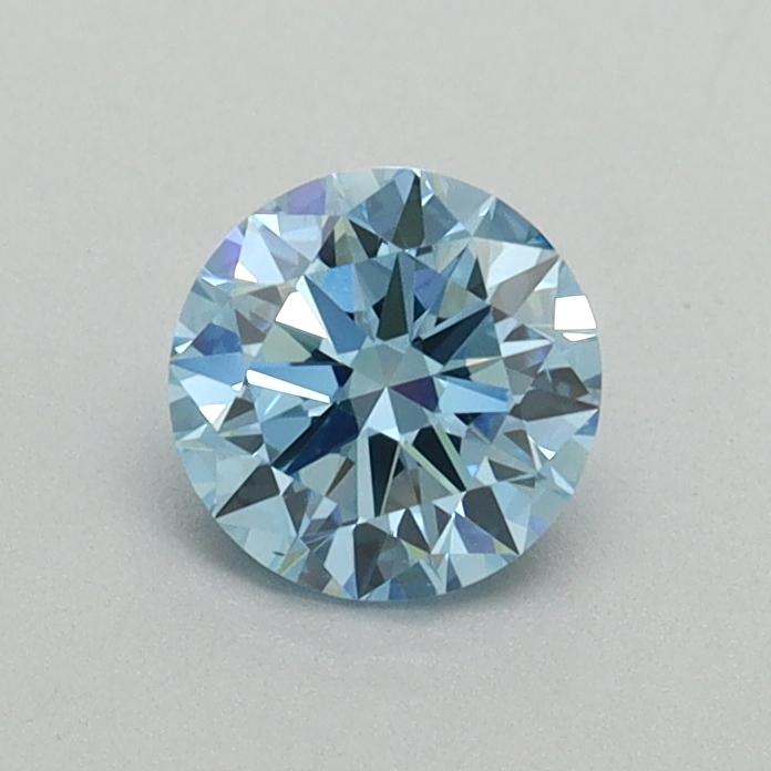 0.54 Ct. Fancy Vivid Blue Round Lab Grown Diamond