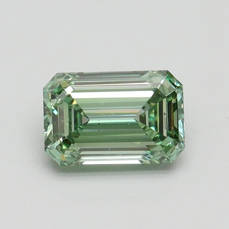 0.75 Ct. Fancy Intense Pacific Green Emerald Lab Grown Diamond