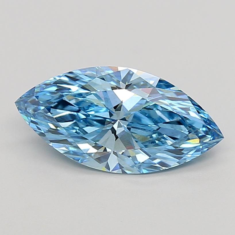 2.04 Ct. Fancy Vivid  Blue Marquise Lab Grown Diamond