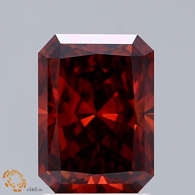 2.10 Ct. Fancy Deep  Orange Radiant Lab Grown Diamond