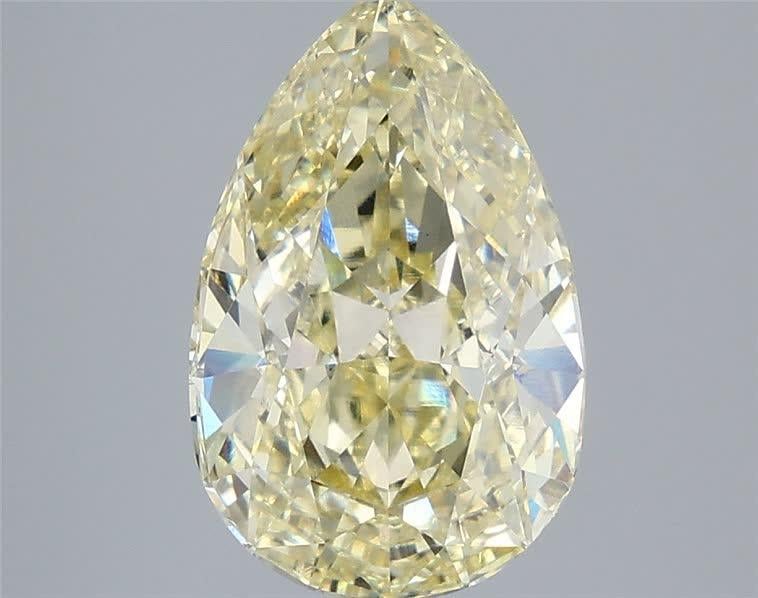 4.08 Ct. Fancy Yellow Pear Lab Grown Diamond