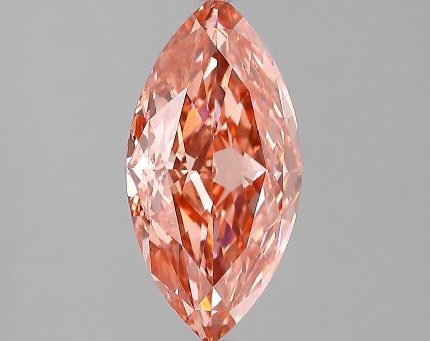 2.47 Ct. Fancy Pink Marquise Lab Grown Diamond
