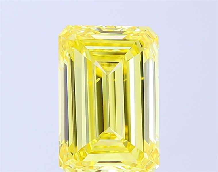 4.00 Ct. Fancy Intense Yellow Emerald Lab Grown Diamond