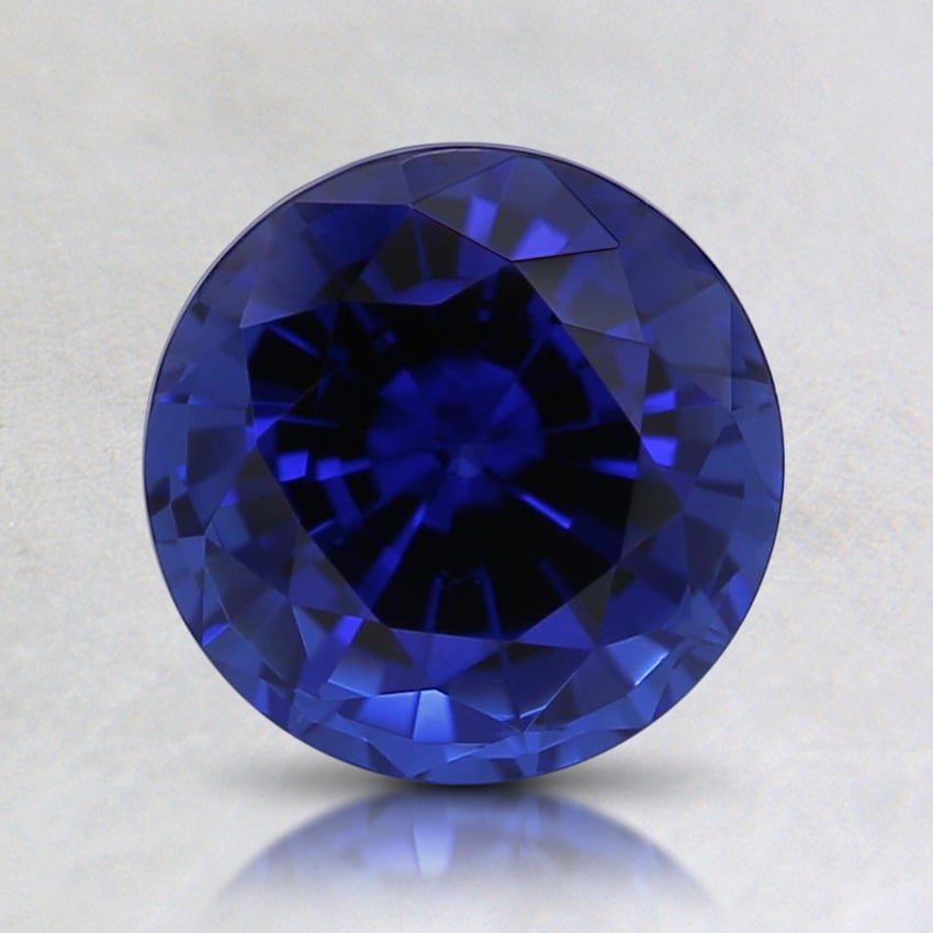 7mm Blue Round Lab Created Sapphire