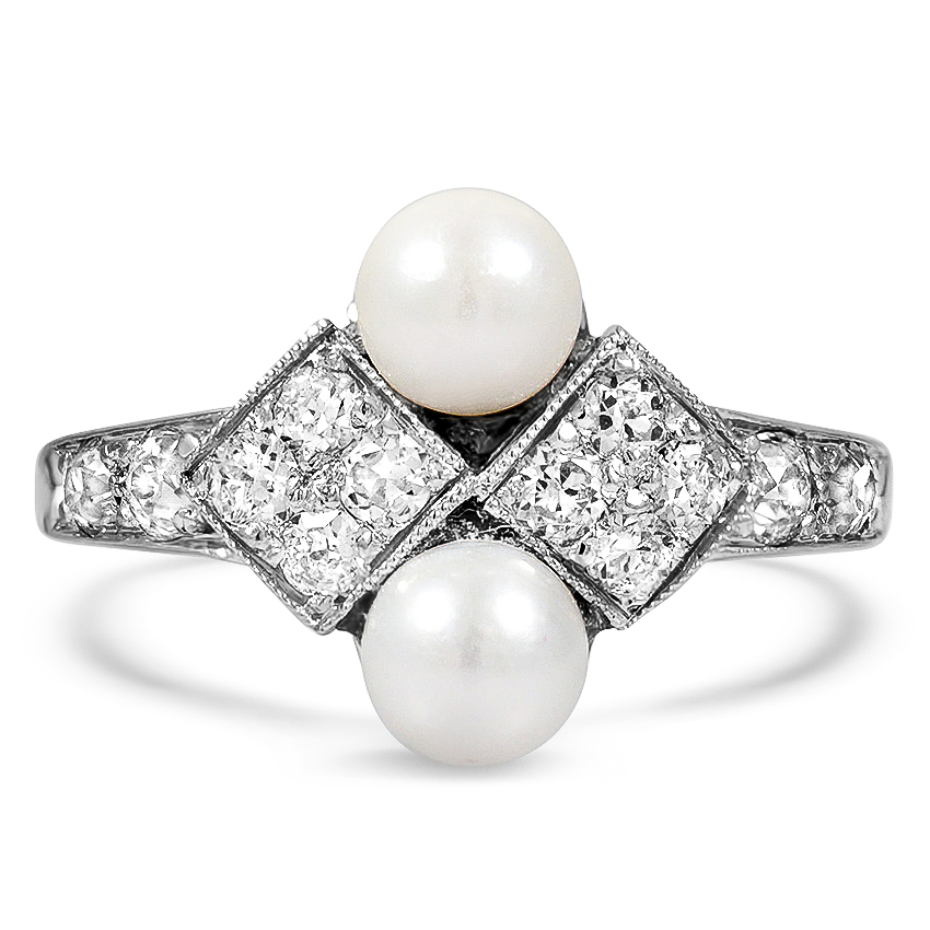 Art Deco Pearl Vintage Ring