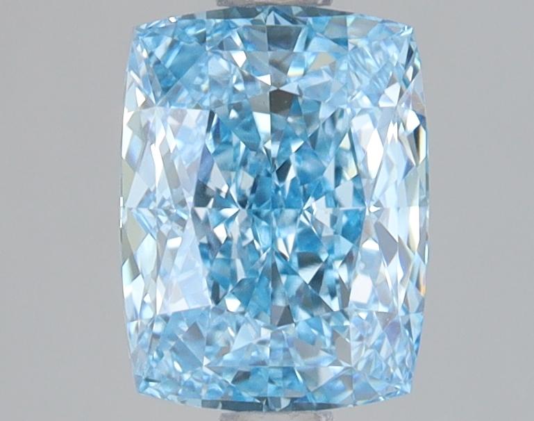 1.59 Ct. Fancy Vivid Blue Cushion Lab Grown Diamond
