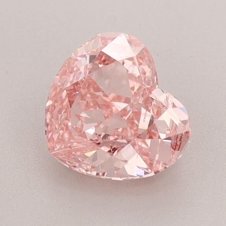 1.43 Ct. Fancy Vivid  Pink Heart Lab Grown Diamond