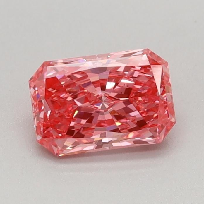 0.46 Ct. Fancy Vivid Pink Radiant Lab Grown Diamond