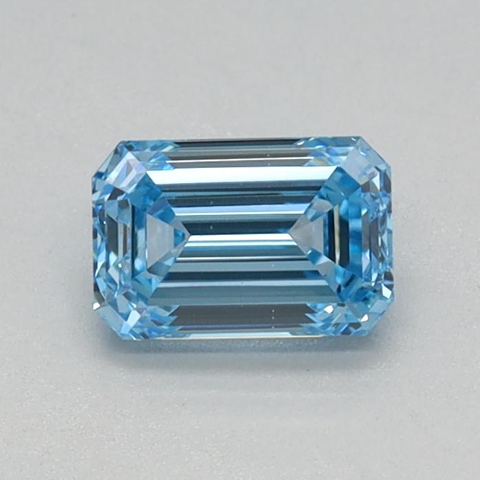 0.42 Ct. Fancy Intense Blue Emerald Lab Grown Diamond