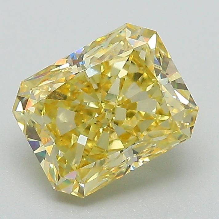 2.05 Ct. Fancy Intense  Yellow Radiant Lab Grown Diamond