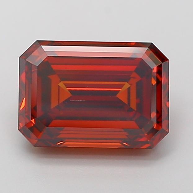 4.02 Ct. Fancy Vivid Orange Emerald Lab Grown Diamond