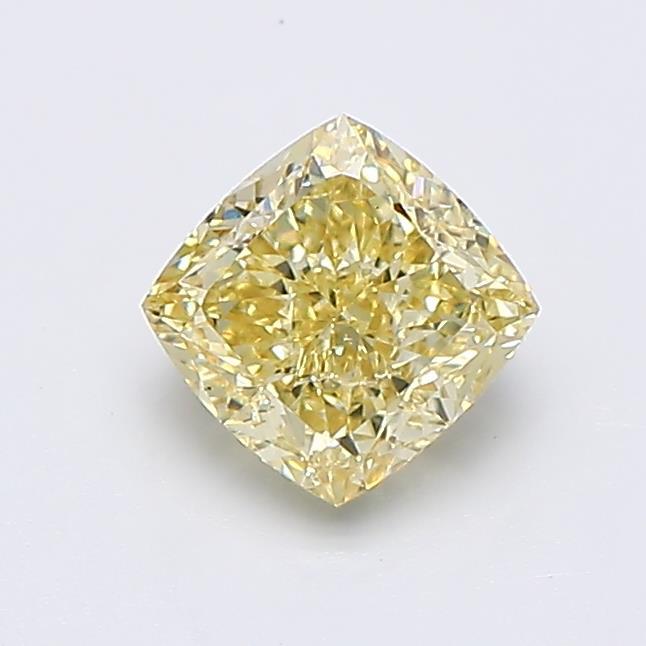 1.02 Ct. Fancy  Yellow Cushion Lab Grown Diamond