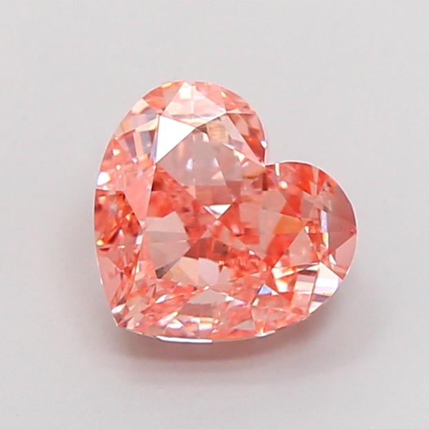 2.52 Ct. Fancy Intense  Pink Heart Lab Grown Diamond