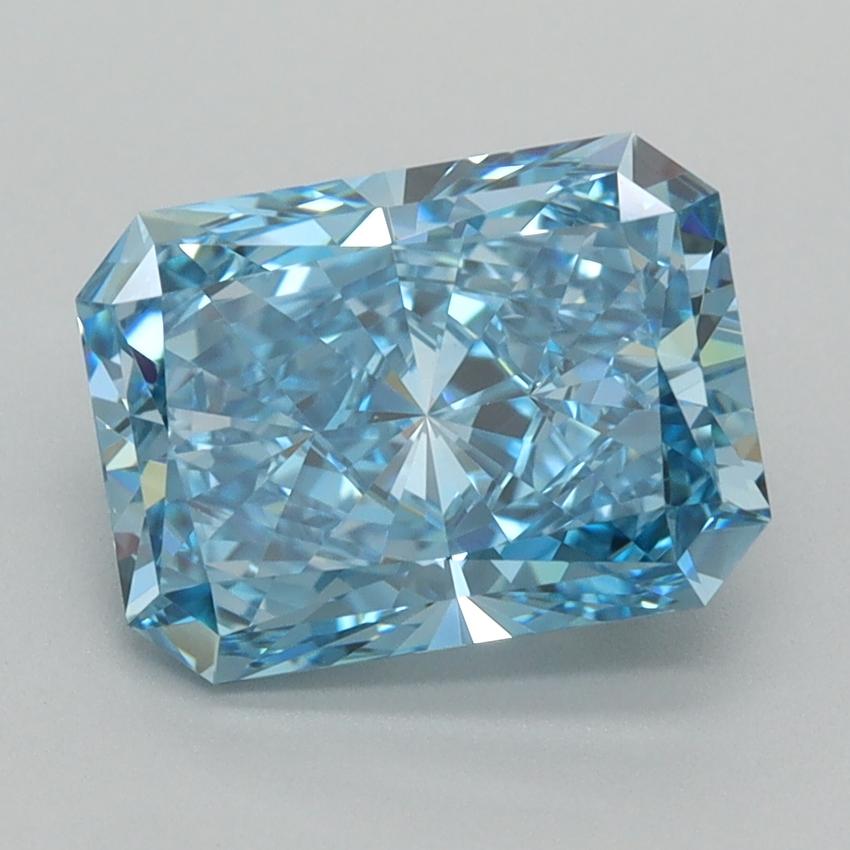 2.53 Ct. Fancy Vivid  Blue Radiant Lab Grown Diamond