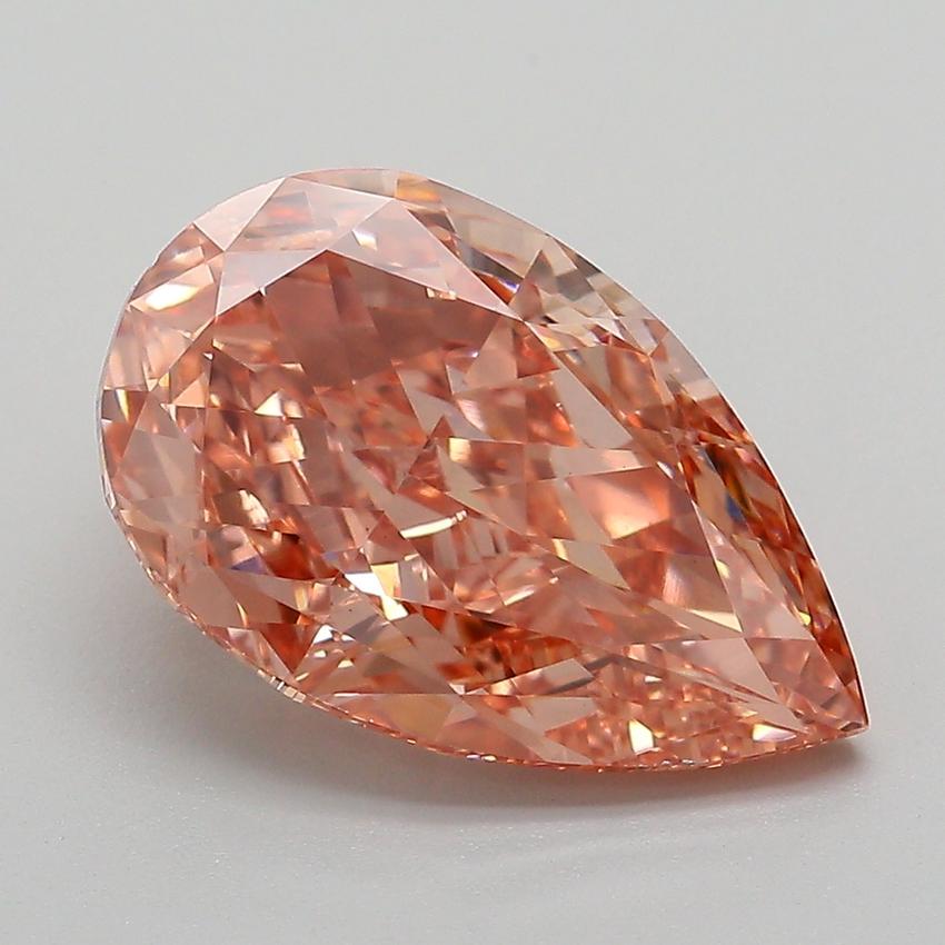 4.33 Ct. Fancy  Brown Pear Lab Grown Diamond