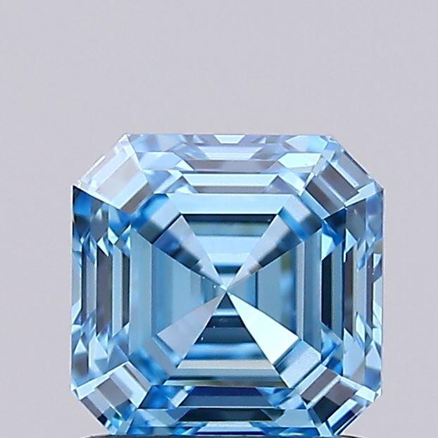 1.00 Ct. Fancy Vivid  Blue Asscher Lab Grown Diamond